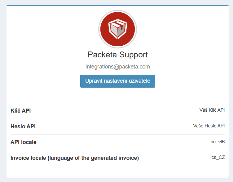 Packeta API